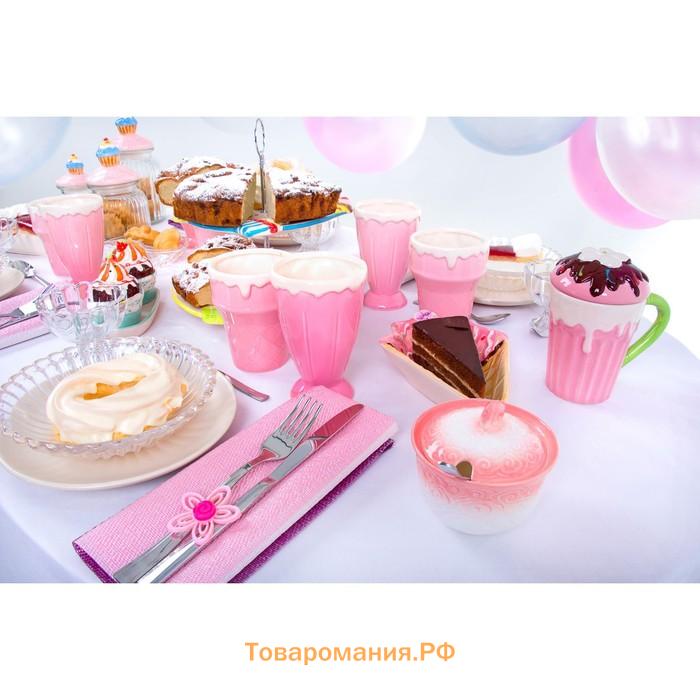 Десертная тарелка  «Пастель», d=19 см, керамика, бежевая