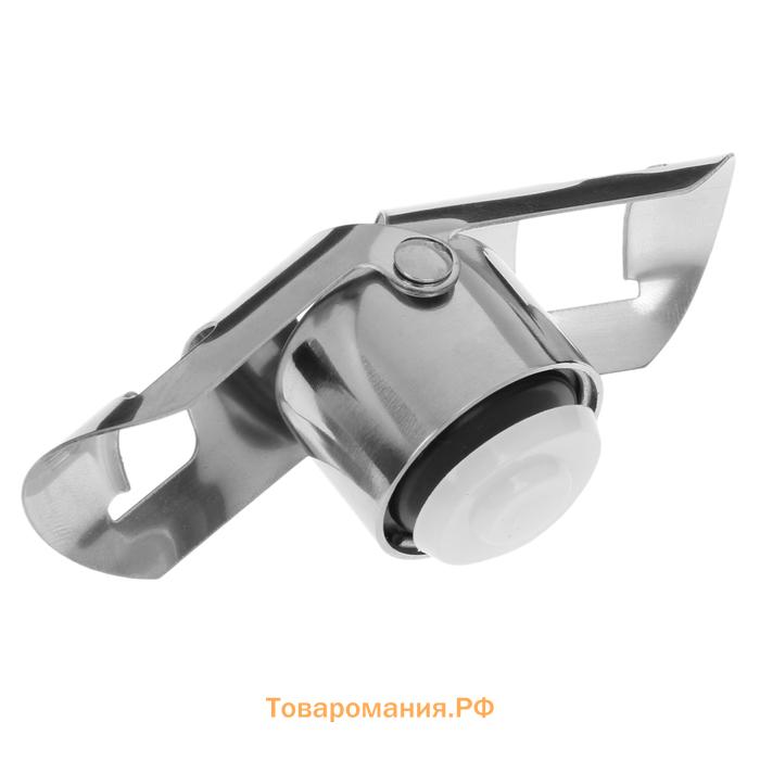 Пробка для бутылки раздвижная Magistro, 4×4×5.5 см, серебристая