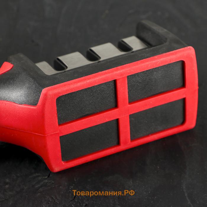 Точилка для ножей с полировкой  «Ритм», 21×5×6 см, чёрная