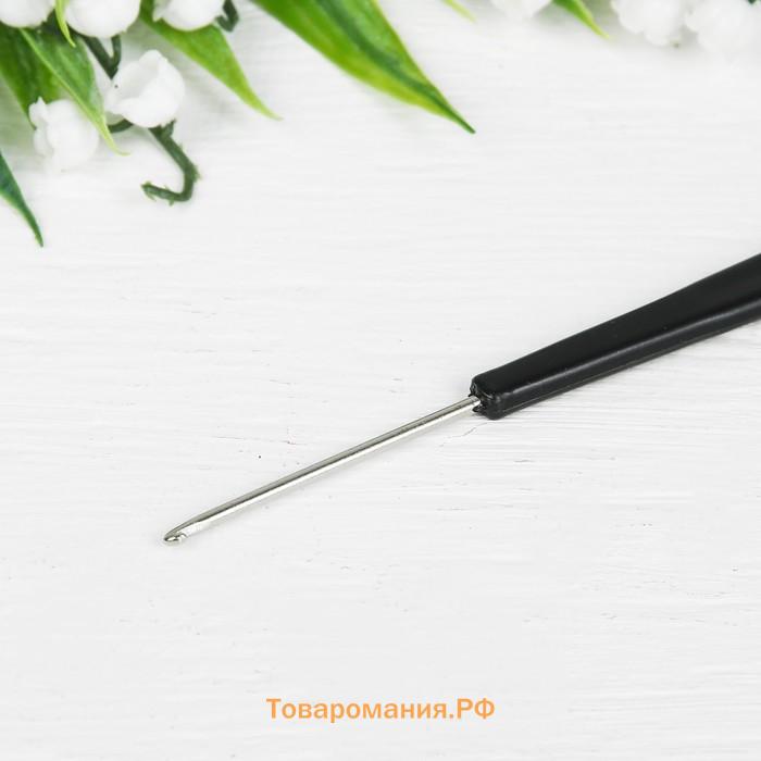 Расчёска для окрашивания, с крючком, 21.5×6.2 (±1) см, чёрная