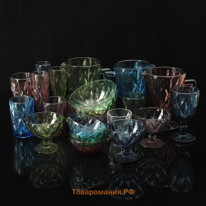 Бокал для шампанского Magistro «Круиз», 160 мл, 7×20 см, стекло, зелёное
