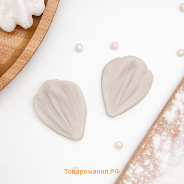 Молд  «Цветочный лепесток», 2 шт., силикон, 4.5×3 см, МИКС