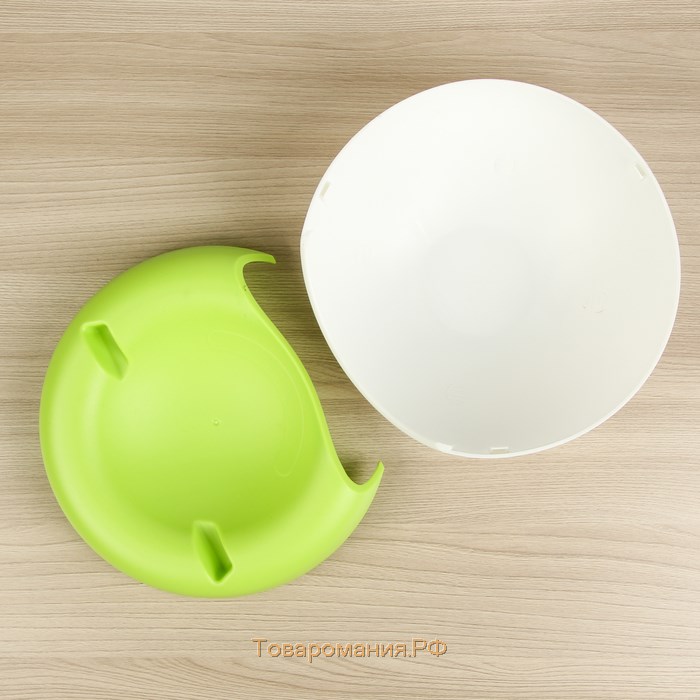 Тарелка пластиковая для семечек и орехов «Плэтэр», 20×11 см, с подставкой для телефона, цвет МИКС
