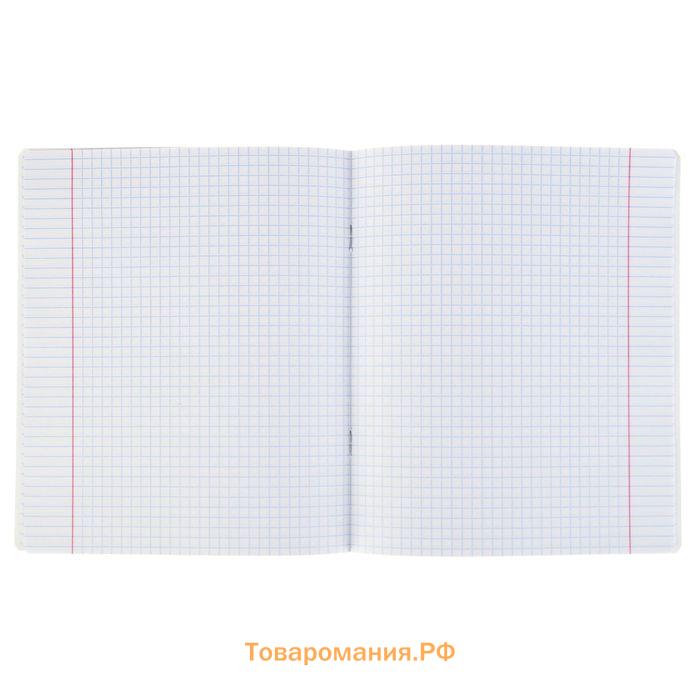 Тетрадь 12 листов в клетку ErichKrause «Классика», обложка мелованный картон, голубая