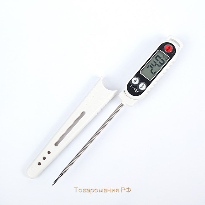 Термометр (термощуп) электронный на батарейках, в чехле