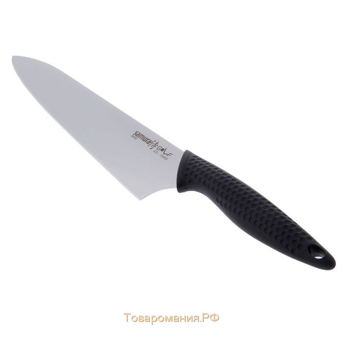 Нож кухонный Samura GOLF, шеф, лезвие 22.1 см, AUS-8