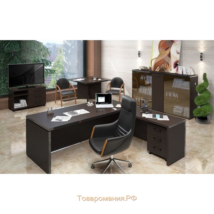 Стол руководителя TORR TCT 1820L, венге магия