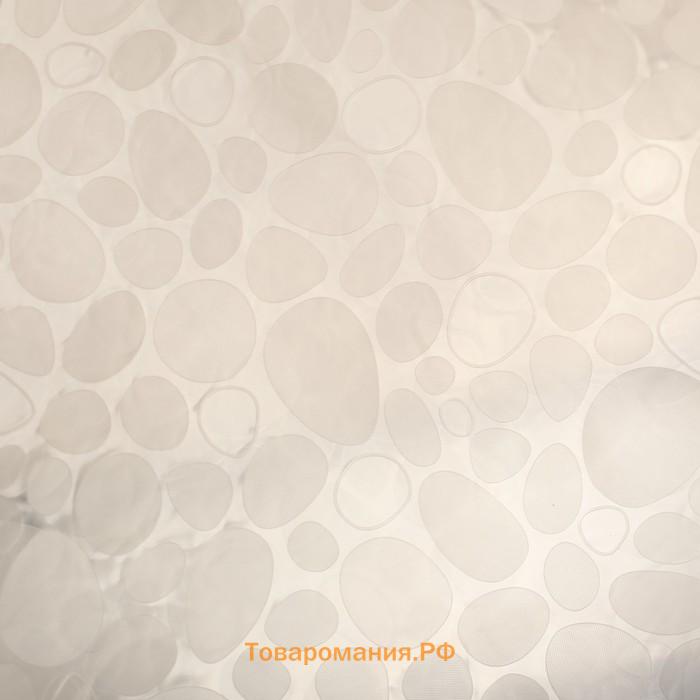 Коврик противоскользящий  «Галька», 45×90 см, прозрачный
