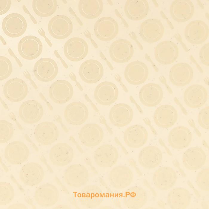 Поднос RESTOLA, 52.5×32.5 см, прямоугольный, пластик, бежевый