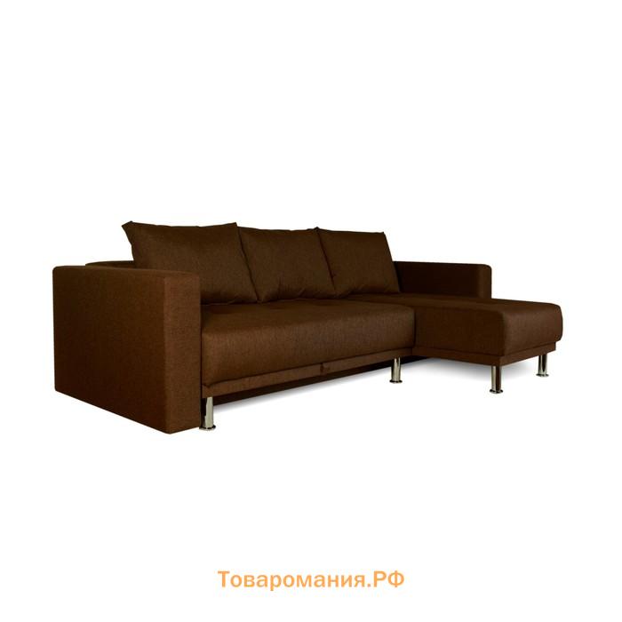 Диван угловой NEXT, с подлокотниками, обивка Coffee