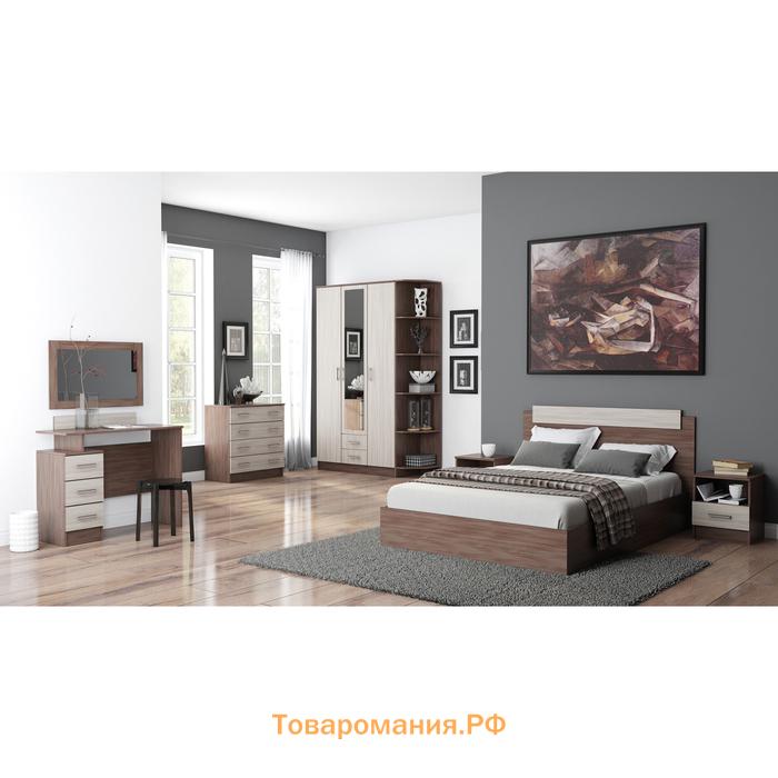 Комод для хранения «Эра», 800×830×440 мм, ясень шимо светлый/ясень шимо тёмный