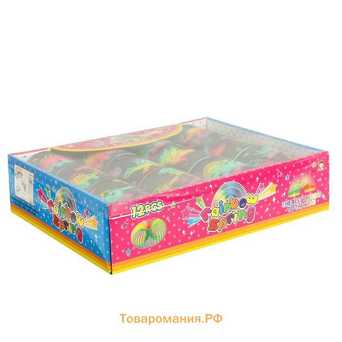 Пружинка - радуга «Динозавры», d=6.2 см