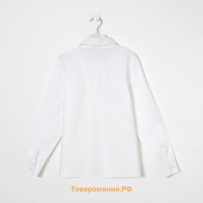 Блузка для девочки, цвет белый, рост 140 см
