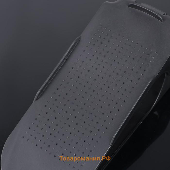Подставка для хранения обуви регулируемая, 26×10×6 см, чёрная