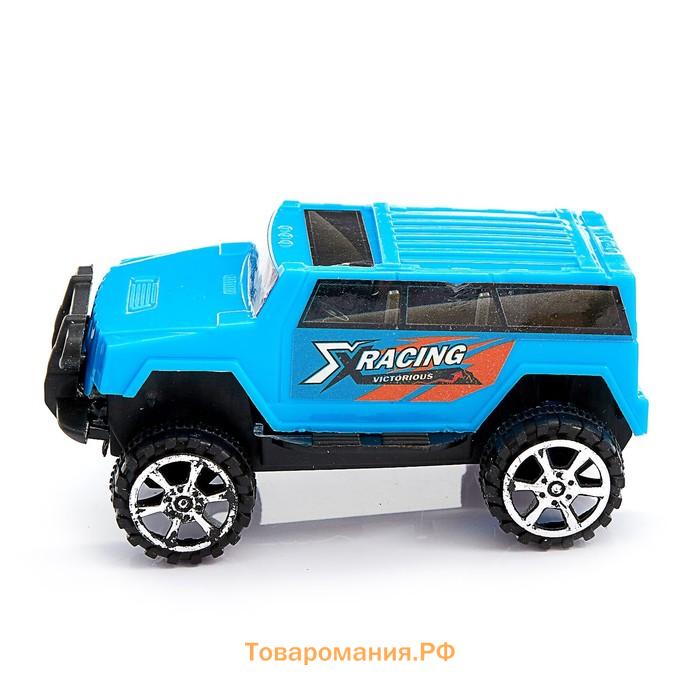 Машина инерционная «Джип» 4 x 4 см, цвета МИКС