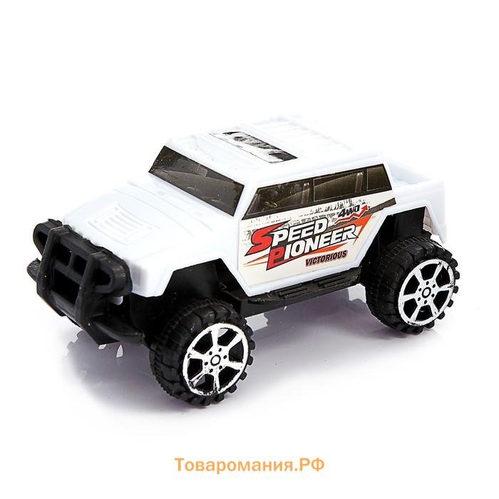 Машина инерционная «Джип» 4 x 4 см, цвета МИКС