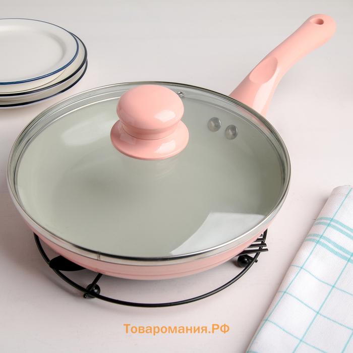Подставка под горячее  Cusine, 18×17.9×1.2 см, чёрная