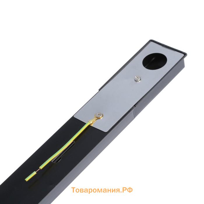 Шинопровод трековый 2 TRA, 1 м, TR-11B, усиленный, чёрный