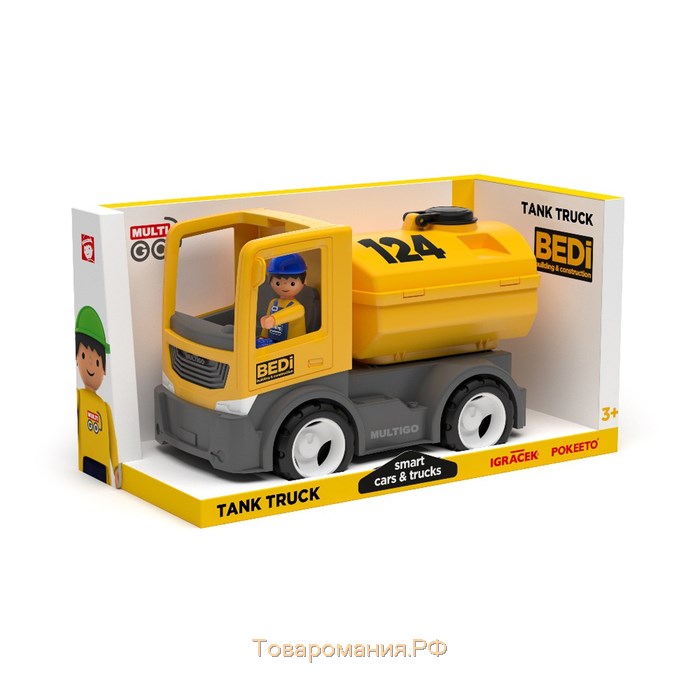 Машинка Efko MultiGo «Строительный грузовик-цистерна», с водителем