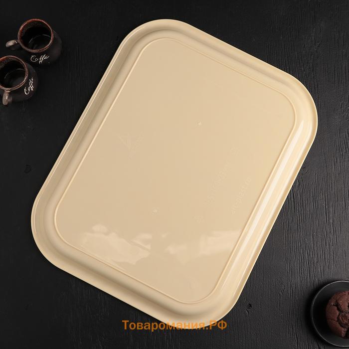 Поднос Альт-Пласт «Колос», пластик, 45.5×36 см, МИКС