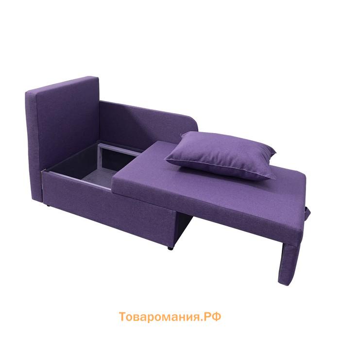 Диван кушетка NEXT NICE, со спальным местом 750×1950 мм, рогожка VIOLA