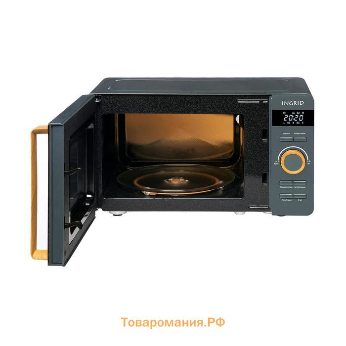 Микроволновая печь Tesler ME-2044 GREY, 700 Вт, 20 л, 8 режимов, таймер, серая