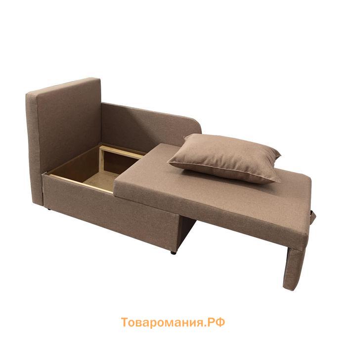 Диван кушетка NEXT NICE, со спальным местом 750×1950 мм, ткань велюр Nice Pebble