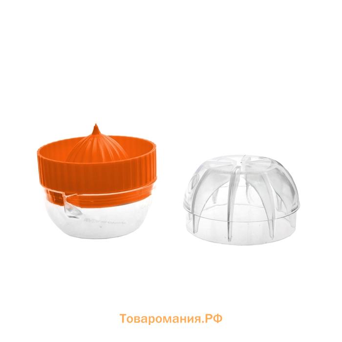 Соковыжималка для цитрусовых с лотком и крышкой , d=7.5 см, 7×8 см, МИКС