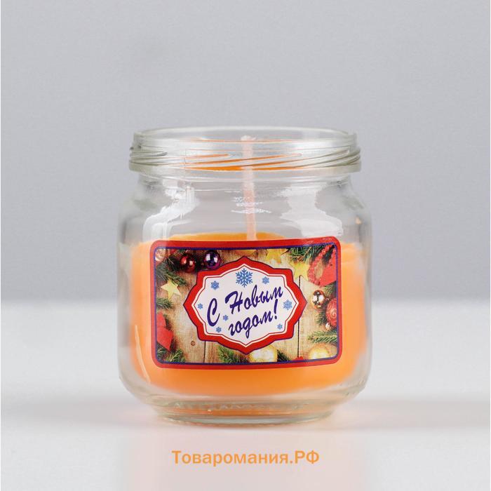Ароматическая свеча в банке "Мандарин", 6,4х6 см