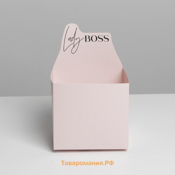 Коробки для мини букетов «LADY BOSS», 12 × 20 × 10 см