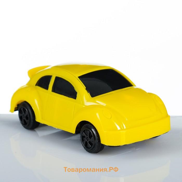 Машинка пластмассовая «Жук», 11×6×4 см, МИКС