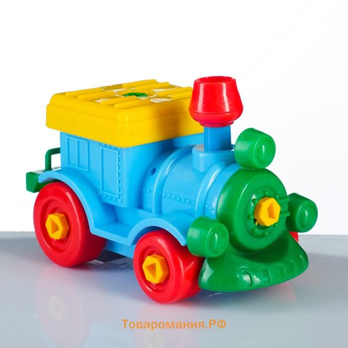 Конструктор винтовой «Поезд», 16×9×9 см, МИКС