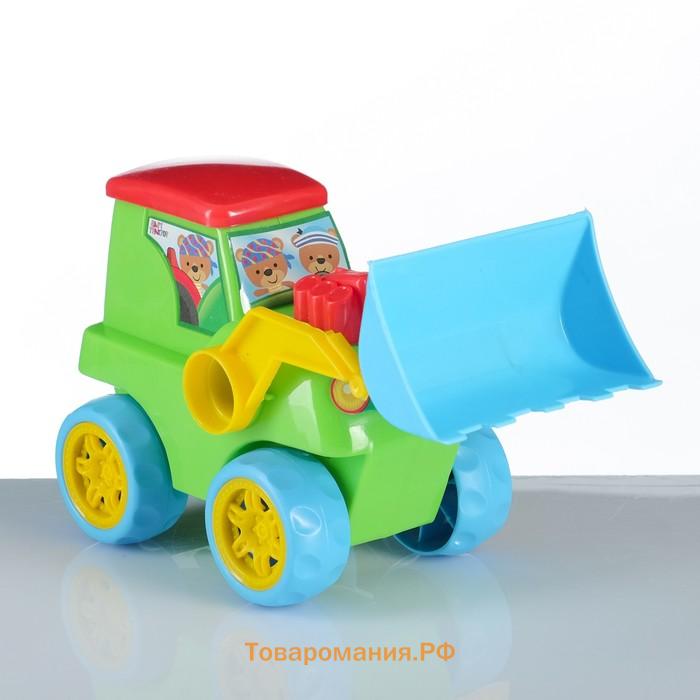 Трактор, 17×9×11 см, пластиковый, МИКС