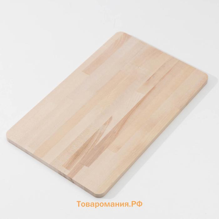 Доска разделочная деревянная , 35×22×1,2 см, берёза