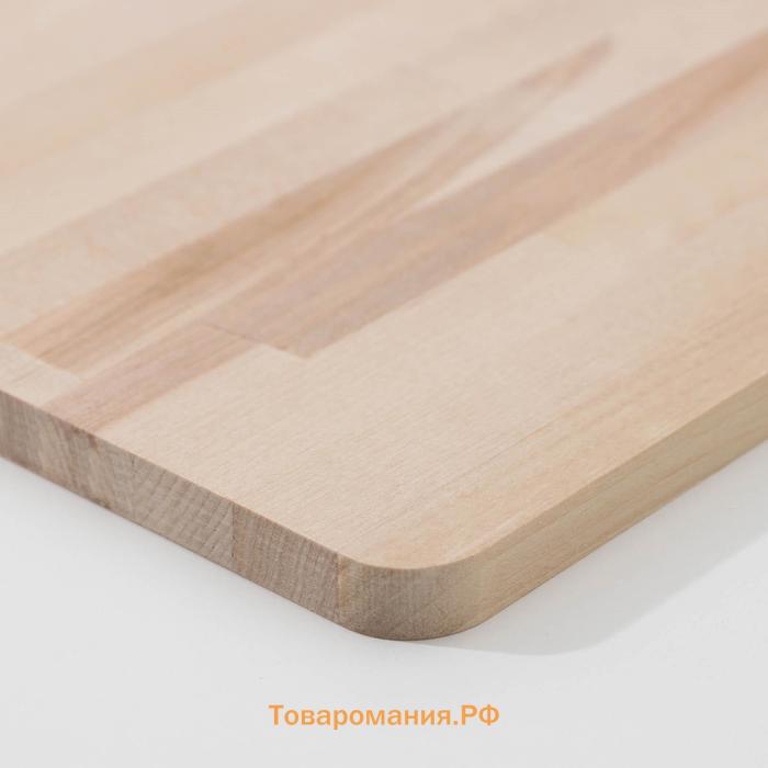 Доска разделочная деревянная , 35×22×1,2 см, берёза