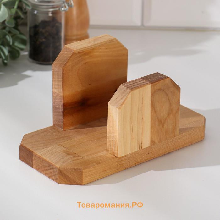 Набор досок разделочных «Прямая ручка», 3 шт., 38×22×1.8 см; 34×20×1.8 см, 30×18×1.8 см