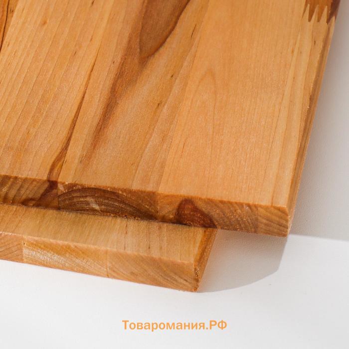 Набор досок разделочных «Прямоугольник» 3 шт. метал.ручка 34×22×1.8;31×20×1.8;26×18×1.8 см