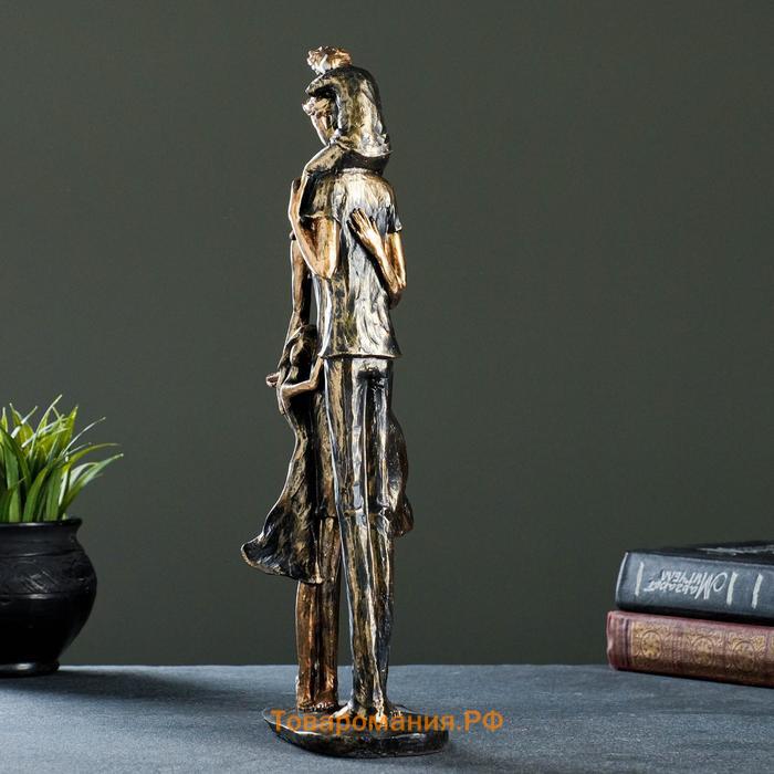 Фигурка полистоун «Семья» бронза, 36×16×8 см