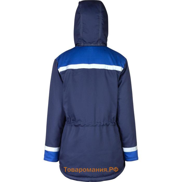 Куртка женская утеплённая, цвет синий, размер 48-50, рост 170-176