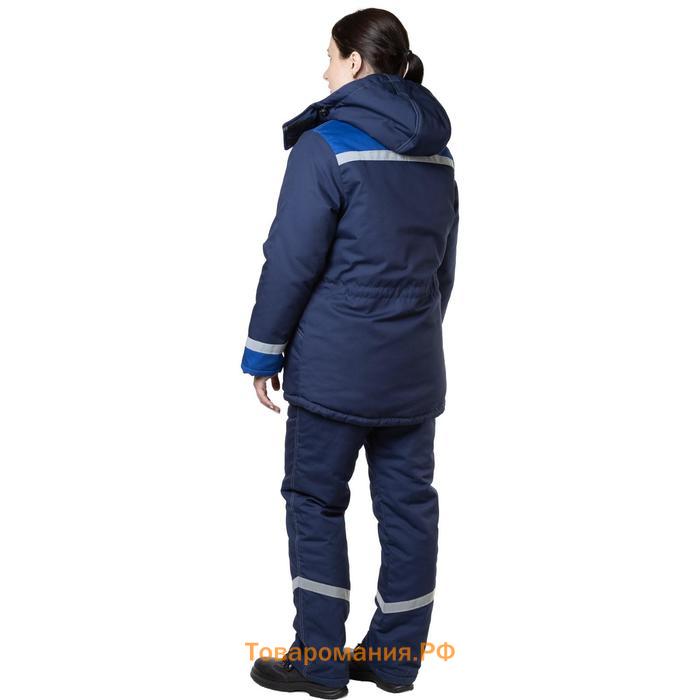 Куртка женская утеплённая, цвет синий, размер 48-50, рост 170-176