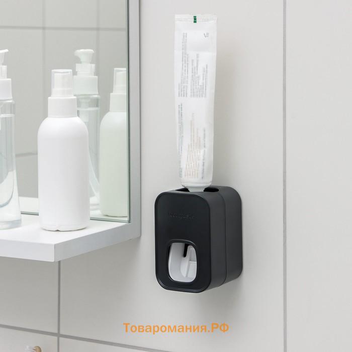 Выдавливатель для зубной пасты на клейкой ленте , 5.5×6×9 см, белый