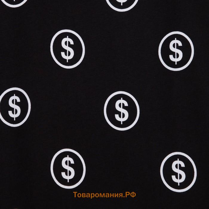 Пижама мужская KAFTAN "Money" р.54, черный