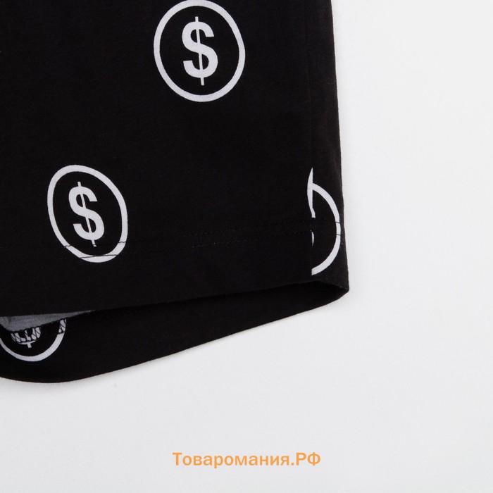 Пижама мужская KAFTAN "Money" р.56, черный