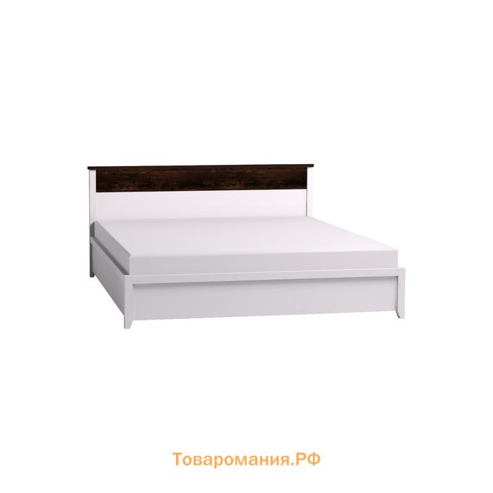 Кровать «Норвуд 31», 1800 × 2000 мм, без основания, цвет белый / орех шоколадный