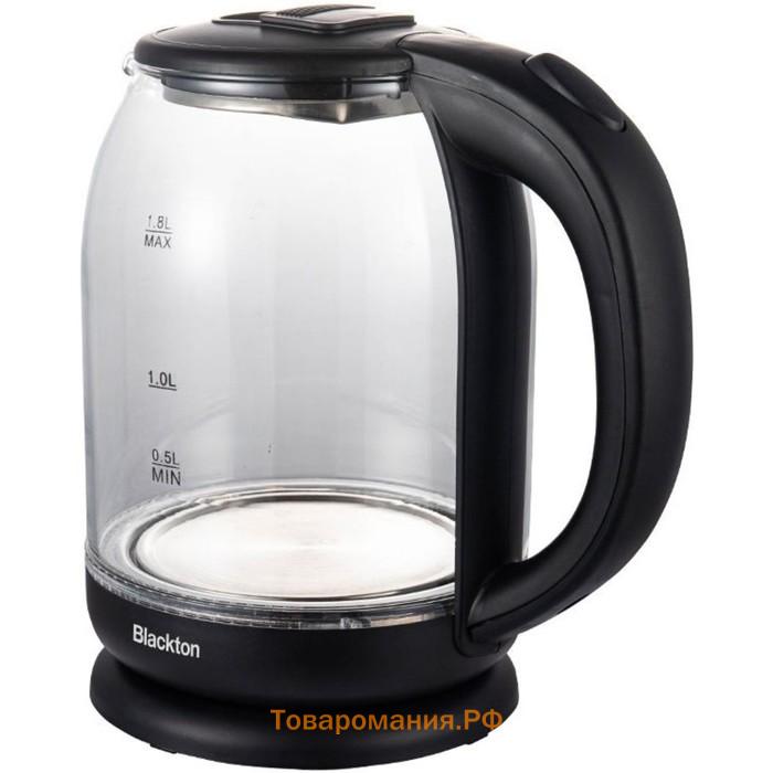 Чайник электрический Blackton Bt KT1822G, 1.8 л, 1500 Вт, чёрный