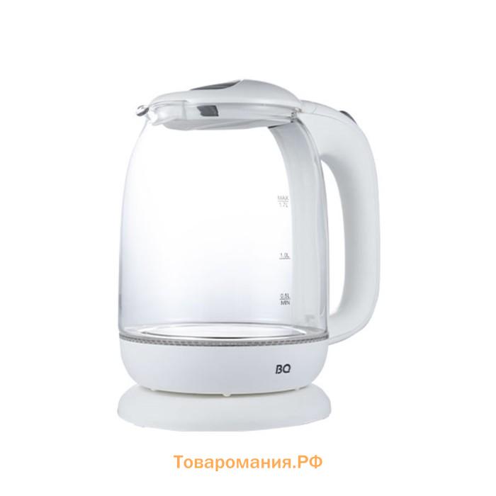 Чайник электрический BQ KT1830G, 1.7 л, 2200 Вт, белый