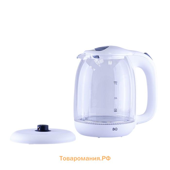 Чайник электрический BQ KT1830G, 1.7 л, 2200 Вт, белый