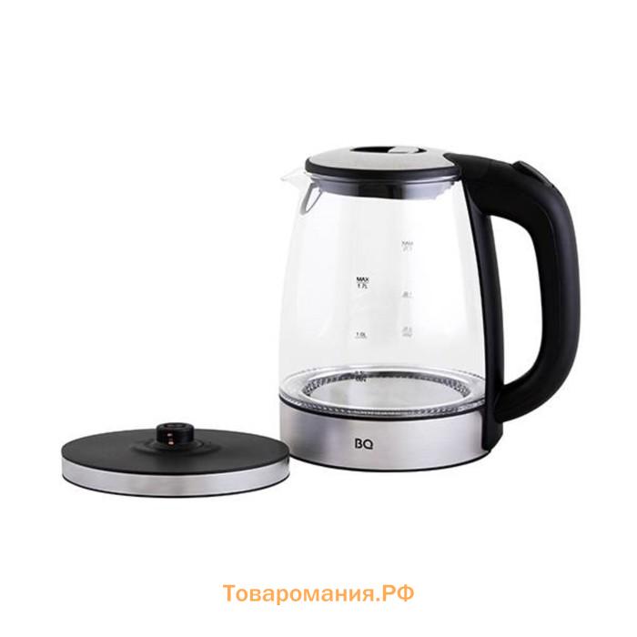 Чайник электрический BQ KT1834G, 1.7 л, 2200 Вт, серебристый