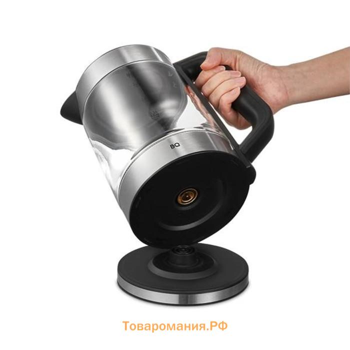 Чайник электрический BQ KT1840G, 1.8 л, 1800 Вт, чёрный