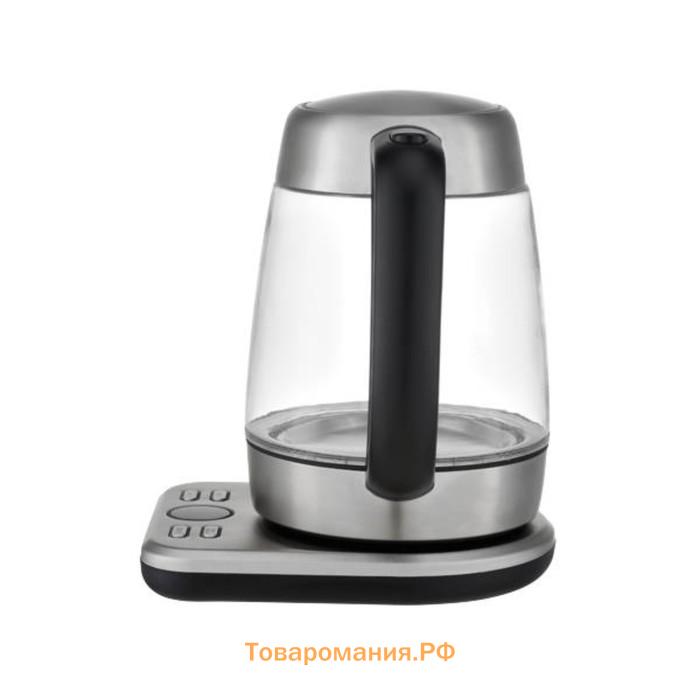 Чайник электрический BQ KT2047G, 1.7 л, 2200 Вт, чёрный